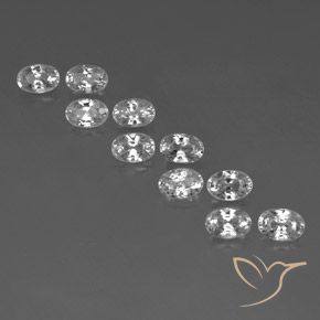 Shop natural 8.09ct ホワイト ジルコン gems, 楕円形, from カンボジア at GemSelect. In stock, global shipping!
