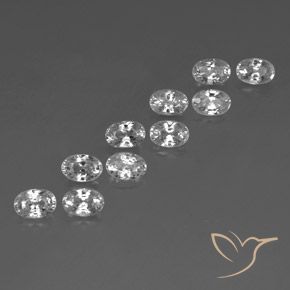 Shop natural 8.09ct ホワイト ジルコン gems, 楕円形, from カンボジア at GemSelect. In stock, global shipping!