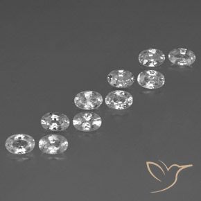 Shop natural 7.76ct ホワイト ジルコン gems, 楕円形, from カンボジア at GemSelect. In stock, global shipping!