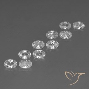 Shop natural 7.58ct ホワイト ジルコン gems, 楕円形, from カンボジア at GemSelect. In stock, global shipping!