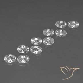 Shop natural 7.67ct ホワイト ジルコン gems, 楕円形, from カンボジア at GemSelect. In stock, global shipping!