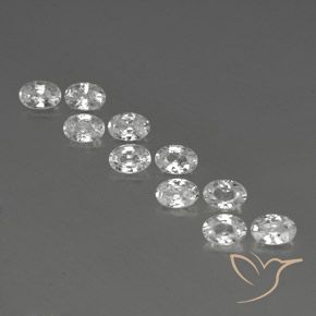 Shop natural 6.94ct ホワイト ジルコン gems, 楕円形, from カンボジア at GemSelect. In stock, global shipping!