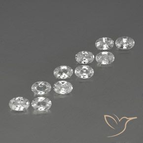 Shop natural 6.94ct ホワイト ジルコン gems, 楕円形, from カンボジア at GemSelect. In stock, global shipping!