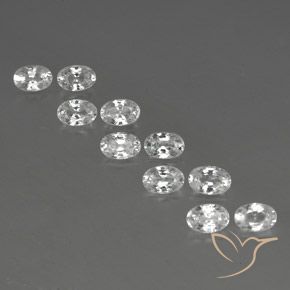 Shop natural 7.75ct ホワイト ジルコン gems, 楕円形, from カンボジア at GemSelect. In stock, global shipping!