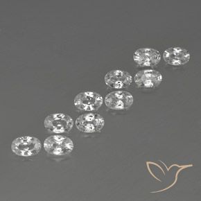 Shop natural 7.54ct ホワイト ジルコン gems, 楕円形, from カンボジア at GemSelect. In stock, global shipping!