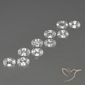 Shop natural 7.91ct ホワイト ジルコン gems, 楕円形, from カンボジア at GemSelect. In stock, global shipping!