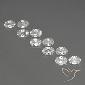 Shop natural 6.93ct ホワイト ジルコン gems, 楕円形, from カンボジア at GemSelect. In stock, global shipping!