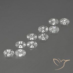 Shop natural 7.54ct ホワイト ジルコン gems, 楕円形, from カンボジア at GemSelect. In stock, global shipping!