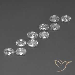 Shop natural 6.99ct ホワイト ジルコン gems, 楕円形, from カンボジア at GemSelect. In stock, global shipping!