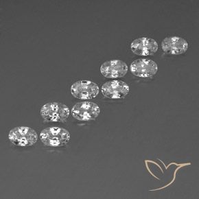 Shop natural 7.52ct ホワイト ジルコン gems, 楕円形, from カンボジア at GemSelect. In stock, global shipping!