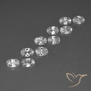 Shop natural 7.65ct ホワイト ジルコン gems, 楕円形, from カンボジア at GemSelect. In stock, global shipping!