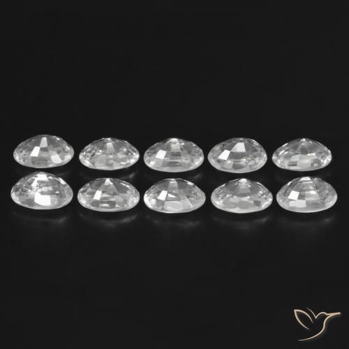 Shop natural 8.06ct ホワイト ジルコン gems, 楕円形, from カンボジア at GemSelect. In stock, global shipping!