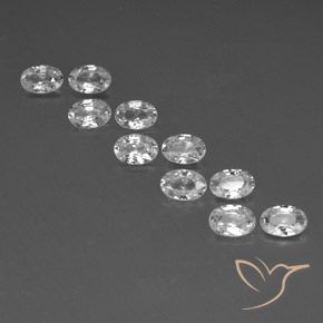 Shop natural 6.75ct ホワイト ジルコン gems, 楕円形, from カンボジア at GemSelect. In stock, global shipping!