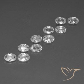Shop natural 6.75ct ホワイト ジルコン gems, 楕円形, from カンボジア at GemSelect. In stock, global shipping!