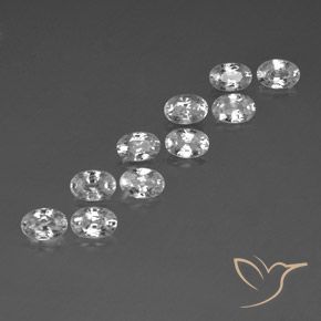 Shop natural 7.80ct ホワイト ジルコン gems, 楕円形, from カンボジア at GemSelect. In stock, global shipping!