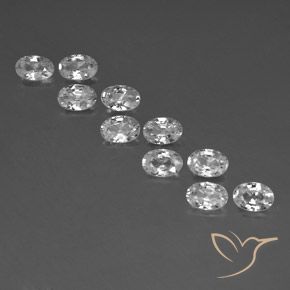Shop natural 6.86ct ホワイト ジルコン gems, 楕円形, from カンボジア at GemSelect. In stock, global shipping!