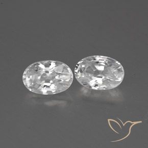 Shop natural 1.66ct ホワイト ジルコン gems, 楕円形, from カンボジア at GemSelect. In stock, global shipping!