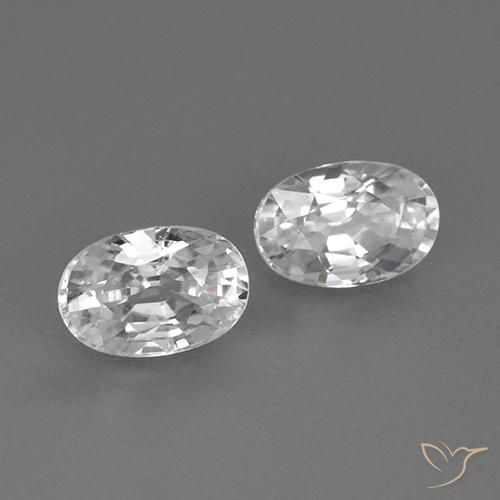 Shop natural 1.70ct ホワイト ジルコン gems, 楕円形, from カンボジア at GemSelect. In stock, global shipping!