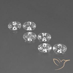 Shop natural 4.51ct ホワイト ジルコン gems, 楕円形, from カンボジア at GemSelect. In stock, global shipping!