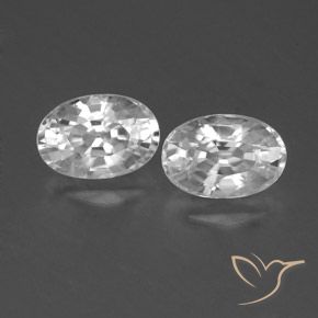 Shop natural 1.69ct ホワイト ジルコン gems, 楕円形, from カンボジア at GemSelect. In stock, global shipping!