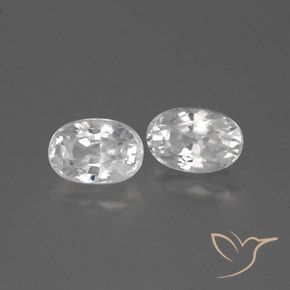 Shop natural 1.70ct ホワイト ジルコン gems, 楕円形, from カンボジア at GemSelect. In stock, global shipping!