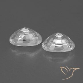 Shop natural 1.69ct ホワイト ジルコン gems, 楕円形, from カンボジア at GemSelect. In stock, global shipping!