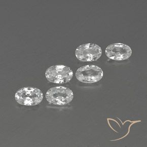 Shop natural 4.12ct ホワイト ジルコン gems, 楕円形, from カンボジア at GemSelect. In stock, global shipping!