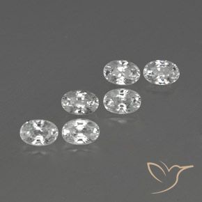 Shop natural 5.00ct ホワイト ジルコン gems, 楕円形, from カンボジア at GemSelect. In stock, global shipping!