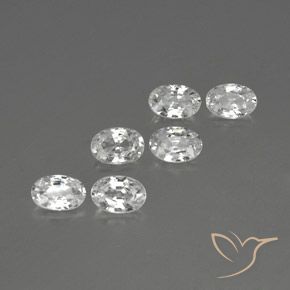 Shop natural 4.17ct ホワイト ジルコン gems, 楕円形, from カンボジア at GemSelect. In stock, global shipping!