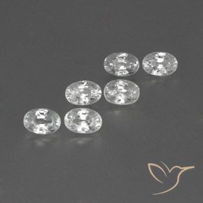 Shop natural 5.02ct ホワイト ジルコン gems, 楕円形, from カンボジア at GemSelect. In stock, global shipping!