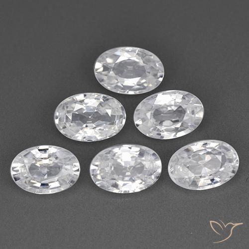 Shop natural 4.08ct ホワイト ジルコン gems, 楕円形, from カンボジア at GemSelect. In stock, global shipping!