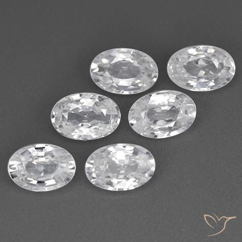 Shop natural 4.08ct ホワイト ジルコン gems, 楕円形, from カンボジア at GemSelect. In stock, global shipping!