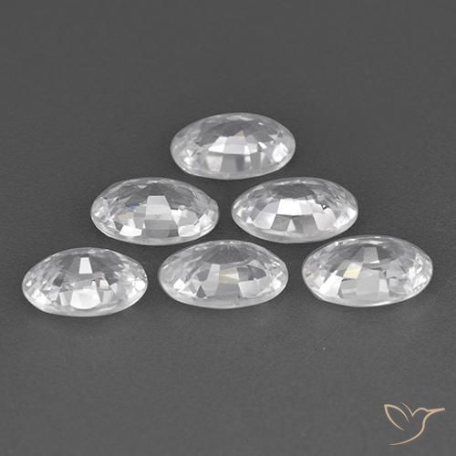 Shop natural 4.08ct ホワイト ジルコン gems, 楕円形, from カンボジア at GemSelect. In stock, global shipping!