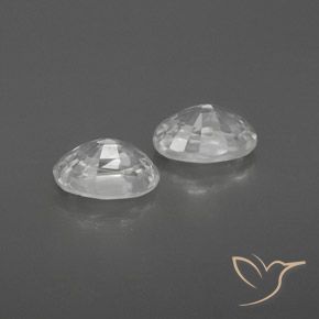 Shop natural 1.64ct ホワイト ジルコン gems, 楕円形, from カンボジア at GemSelect. In stock, global shipping!