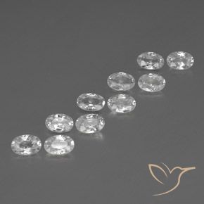 Shop natural 6.87ct ホワイト ジルコン gems, 楕円形, from カンボジア at GemSelect. In stock, global shipping!