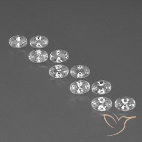 Shop natural 8.29ct ホワイト ジルコン gems, 楕円形, from カンボジア at GemSelect. In stock, global shipping!