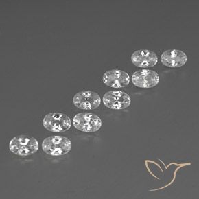 Shop natural 8.29ct ホワイト ジルコン gems, 楕円形, from カンボジア at GemSelect. In stock, global shipping!