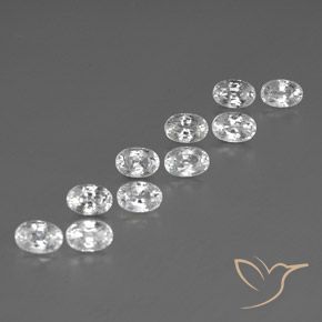 Shop natural 8.84ct ホワイト ジルコン gems, 楕円形, from カンボジア at GemSelect. In stock, global shipping!