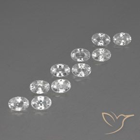 Shop natural 8.30ct ホワイト ジルコン gems, 楕円形, from カンボジア at GemSelect. In stock, global shipping!