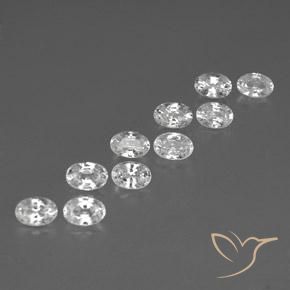 Shop natural 7.20ct ホワイト ジルコン gems, 楕円形, from カンボジア at GemSelect. In stock, global shipping!