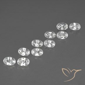 Shop natural 7.94ct ホワイト ジルコン gems, 楕円形, from カンボジア at GemSelect. In stock, global shipping!