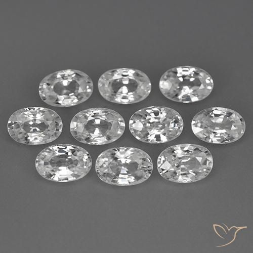 Shop natural 7.54ct ホワイト ジルコン gems, 楕円形, from カンボジア at GemSelect. In stock, global shipping!