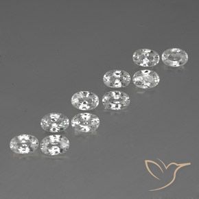 Shop natural 7.91ct ホワイト ジルコン gems, 楕円形, from カンボジア at GemSelect. In stock, global shipping!