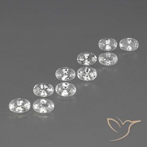 Shop natural 8.40ct ホワイト ジルコン gems, 楕円形, from カンボジア at GemSelect. In stock, global shipping!