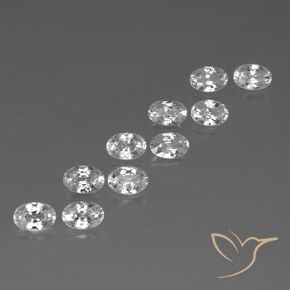 Shop natural 7.78ct ホワイト ジルコン gems, 楕円形, from カンボジア at GemSelect. In stock, global shipping!