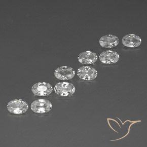 Shop natural 6.92ct ホワイト ジルコン gems, 楕円形, from カンボジア at GemSelect. In stock, global shipping!