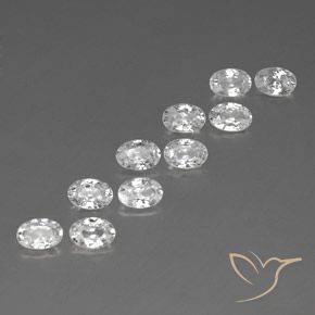 Shop natural 7.18ct ホワイト ジルコン gems, 楕円形, from カンボジア at GemSelect. In stock, global shipping!