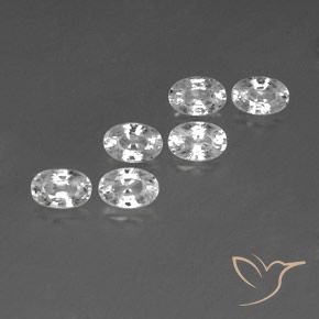 Shop natural 4.95ct ホワイト ジルコン gems, 楕円形, from カンボジア at GemSelect. In stock, global shipping!