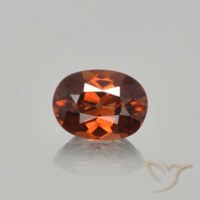 1.62ct 天然 ジンジャーブレッドブラウン ジルコン, 楕円形, VVS