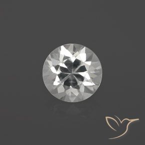 1.73ct 天然 ホワイト ジルコン, ラウンド, VS